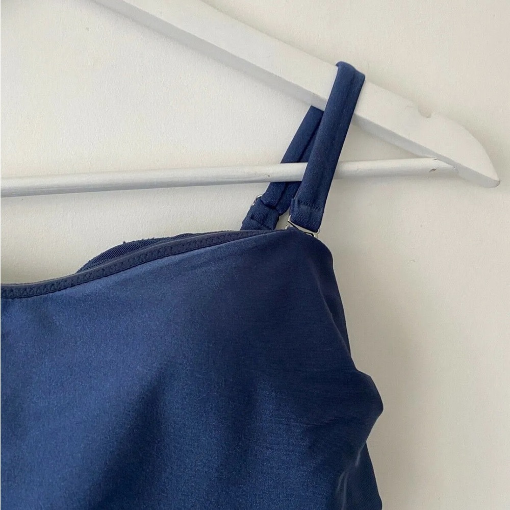 Next Blue Belted Swimsuit Size 8 UK - Picture 4 of 7